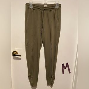 Army green soft green joggers